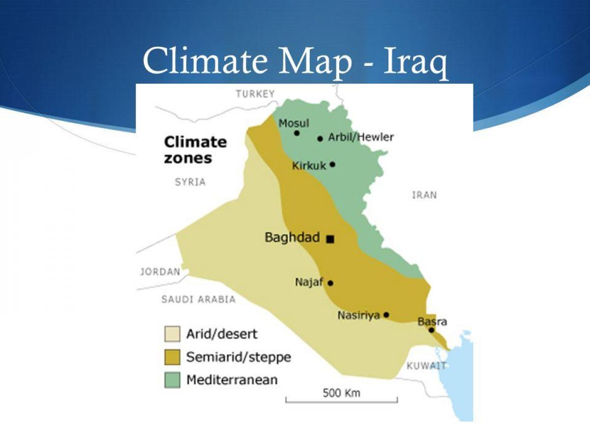 Карта Ирака климе