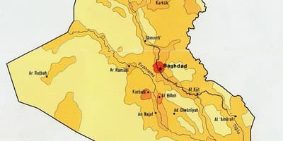 Карта становништва Ирака 